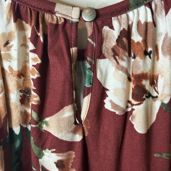 Papermoon Red Tank Top Halter Floral Pattern - Picture 9 of 10